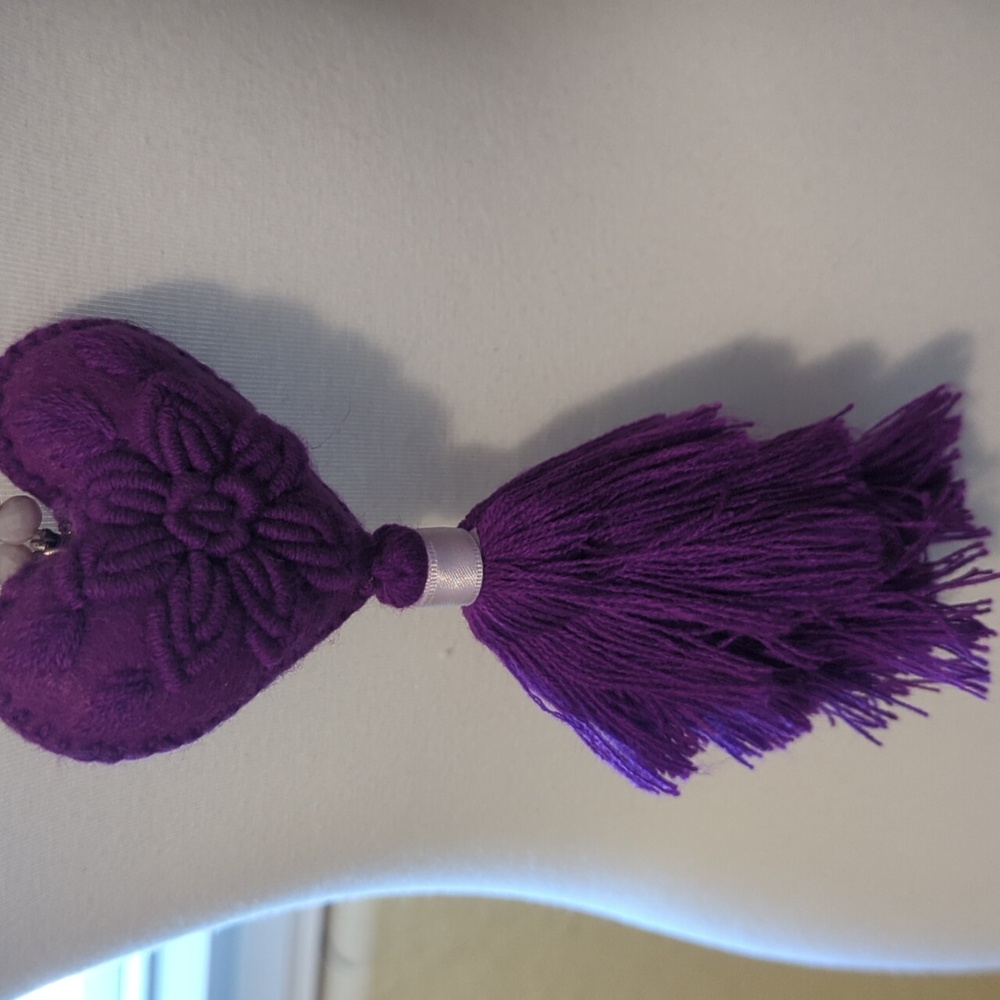 Long lavender necklace